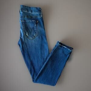 Mother The Looker Jeans Women's 26 Blue Low Rise Glam Boho Party New York